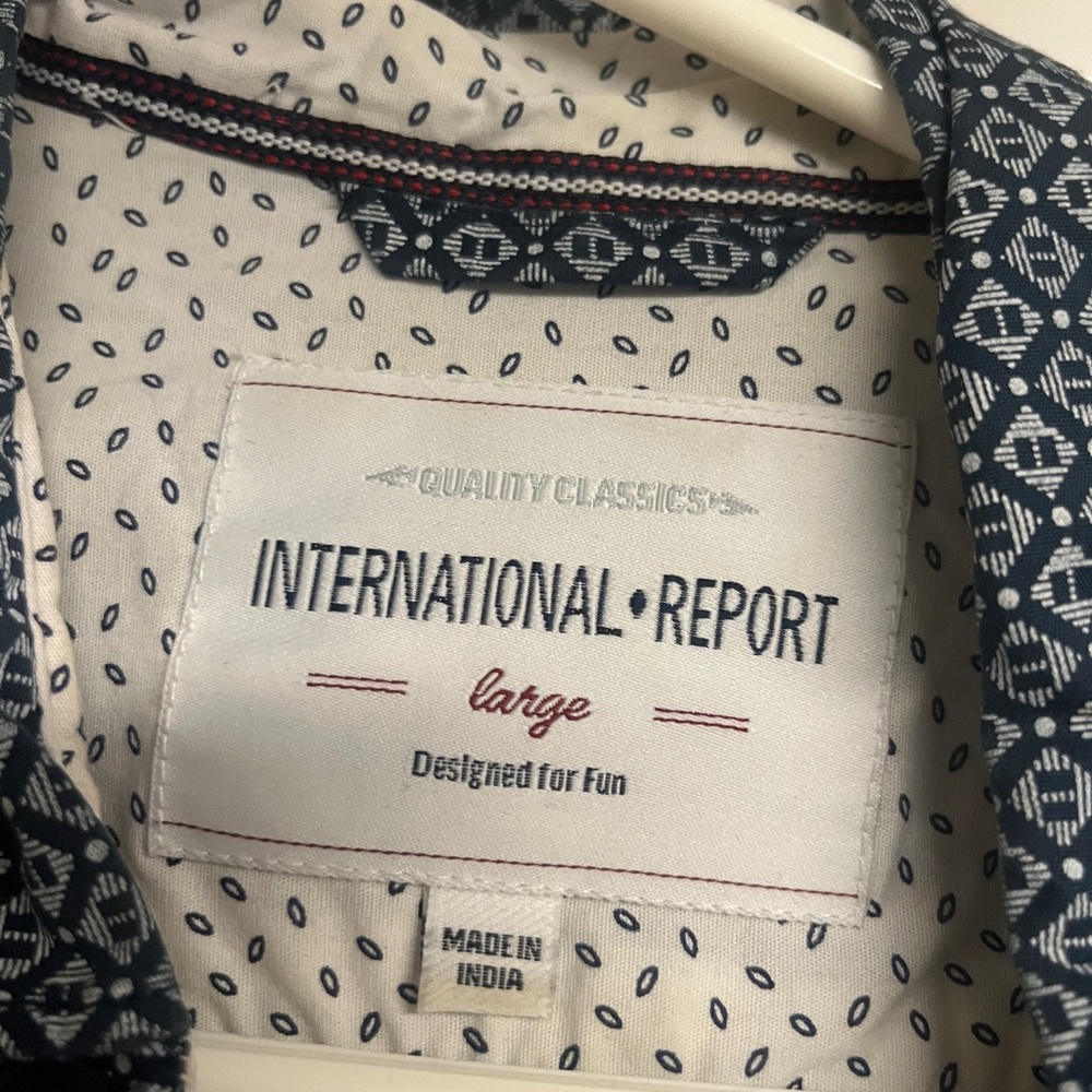 Men's Blue Patterned Jacket - Picture 2 of 2